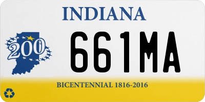 IN license plate 661MA