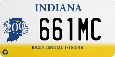 IN license plate 661MC