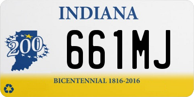 IN license plate 661MJ
