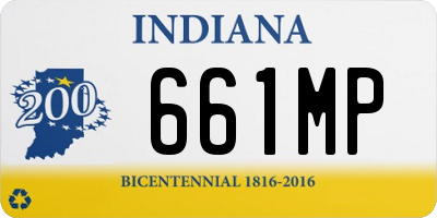 IN license plate 661MP