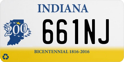 IN license plate 661NJ