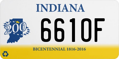 IN license plate 661OF