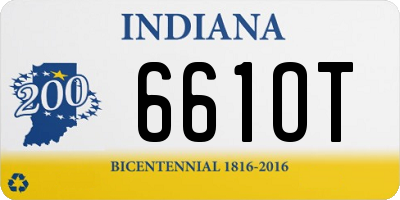 IN license plate 661OT