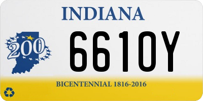 IN license plate 661OY