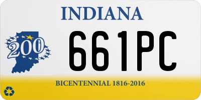 IN license plate 661PC