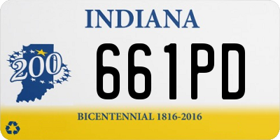 IN license plate 661PD