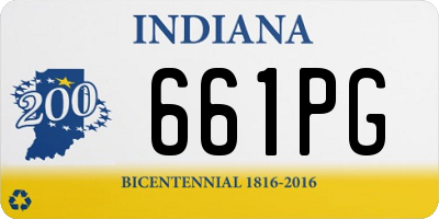 IN license plate 661PG