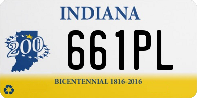 IN license plate 661PL