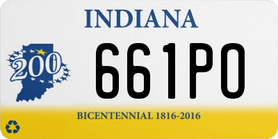 IN license plate 661PO