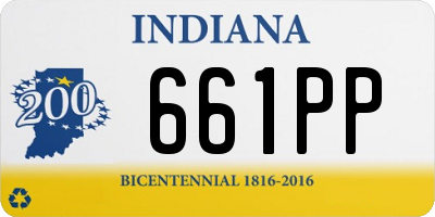 IN license plate 661PP