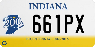 IN license plate 661PX