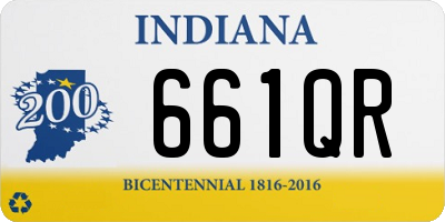 IN license plate 661QR