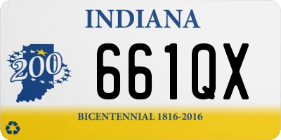 IN license plate 661QX