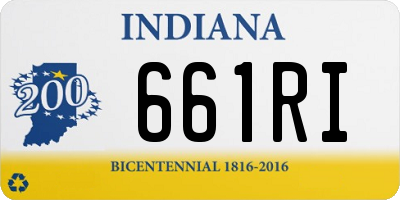 IN license plate 661RI