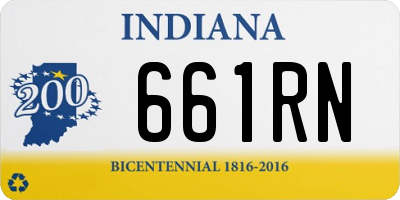 IN license plate 661RN