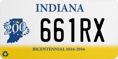 IN license plate 661RX