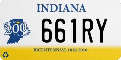 IN license plate 661RY
