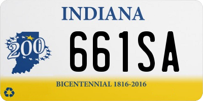 IN license plate 661SA