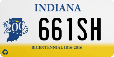 IN license plate 661SH