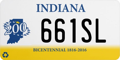 IN license plate 661SL