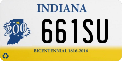 IN license plate 661SU