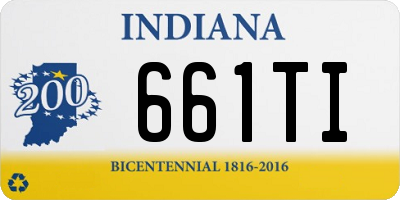 IN license plate 661TI