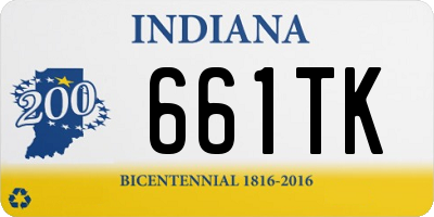 IN license plate 661TK