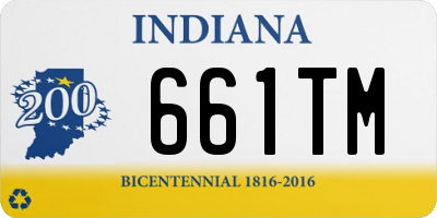 IN license plate 661TM