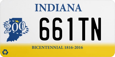 IN license plate 661TN