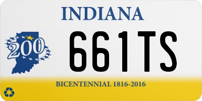 IN license plate 661TS