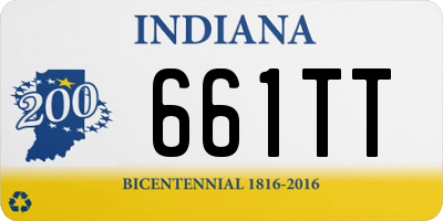 IN license plate 661TT