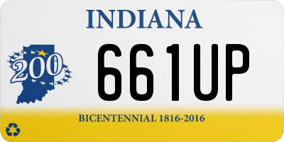 IN license plate 661UP