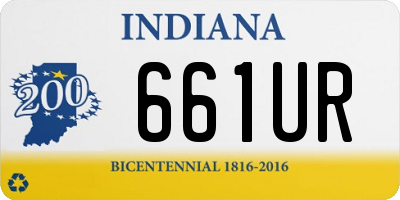 IN license plate 661UR