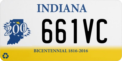 IN license plate 661VC