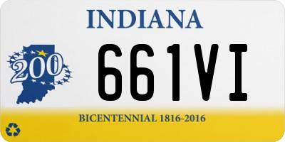 IN license plate 661VI