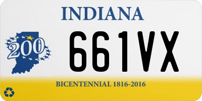 IN license plate 661VX
