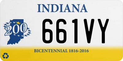 IN license plate 661VY