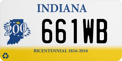 IN license plate 661WB