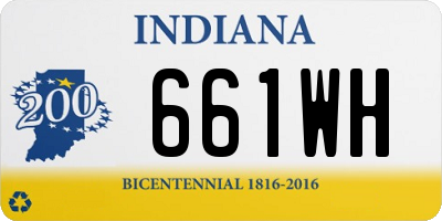 IN license plate 661WH