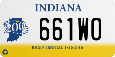 IN license plate 661WO