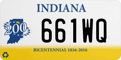 IN license plate 661WQ