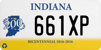 IN license plate 661XP