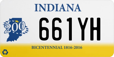 IN license plate 661YH