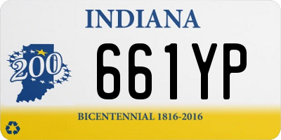 IN license plate 661YP