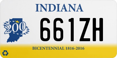 IN license plate 661ZH