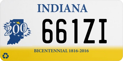 IN license plate 661ZI