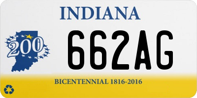 IN license plate 662AG
