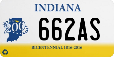 IN license plate 662AS
