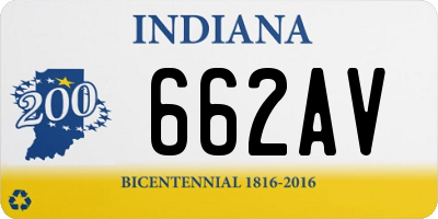 IN license plate 662AV