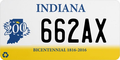 IN license plate 662AX